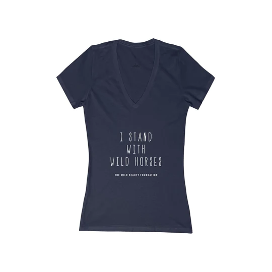 I Stand With Wild Horses V Neck